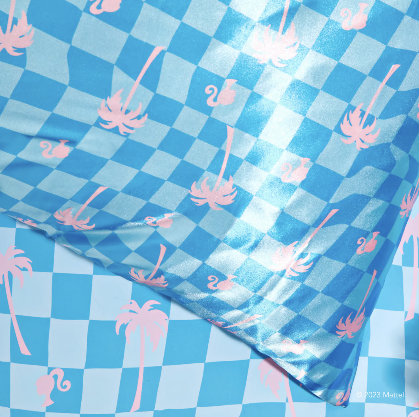 Malibu Blue Satin Pillowcase Barbie™ x KITSCH
