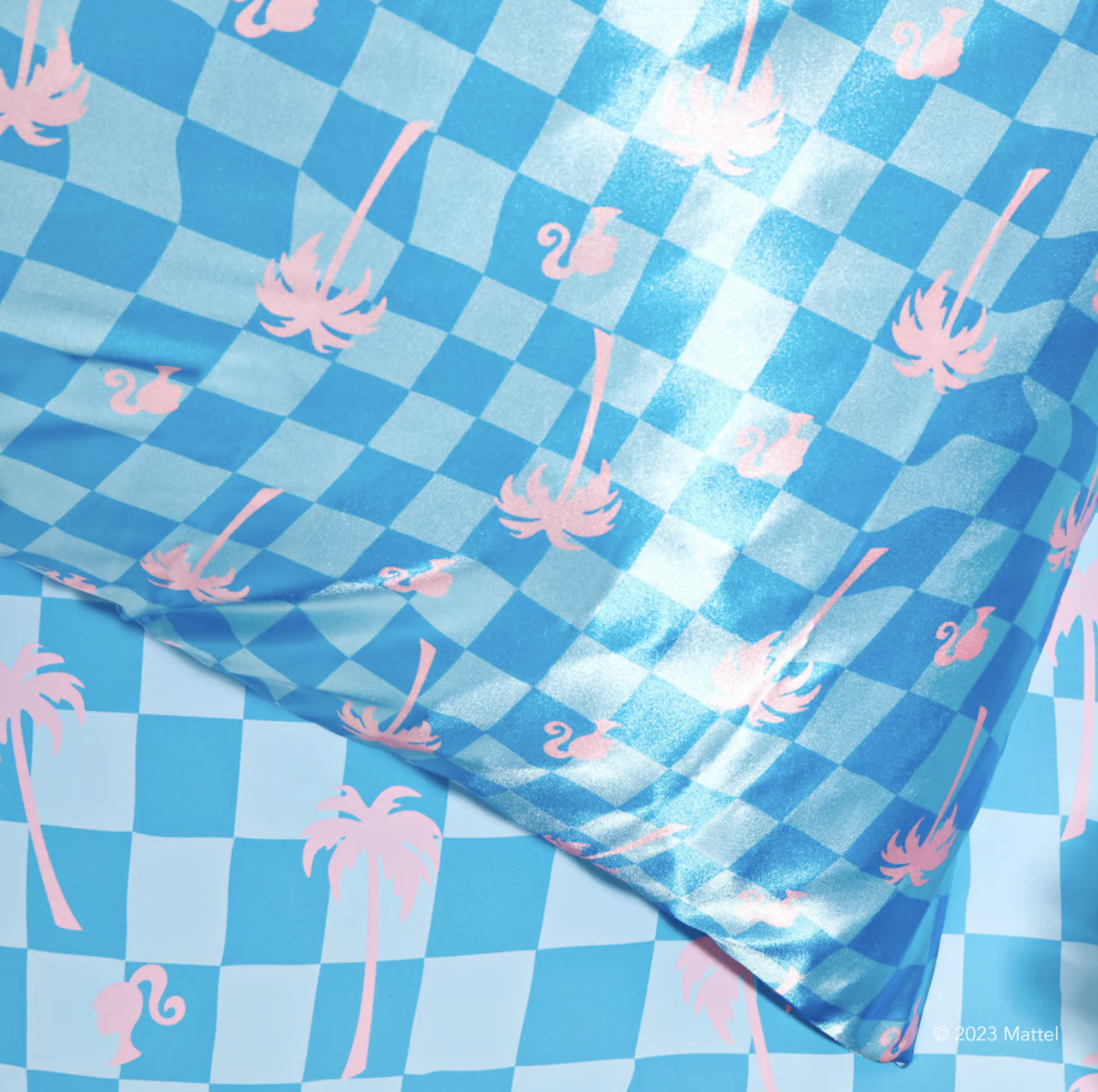 Malibu Blue Satin Pillowcase Barbie x KITSCH