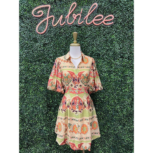 Olivia Olive Mix Dress