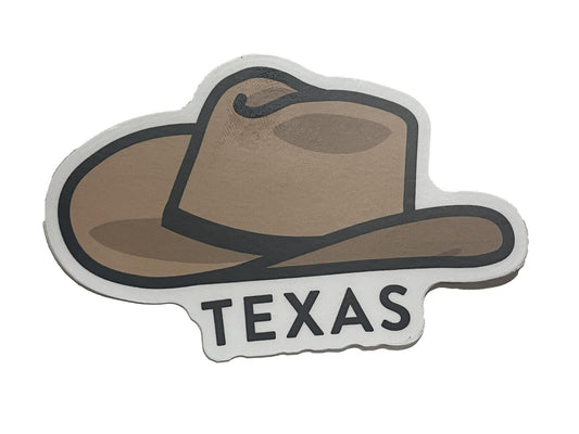 TEXAS Cowboy Hat Sticker