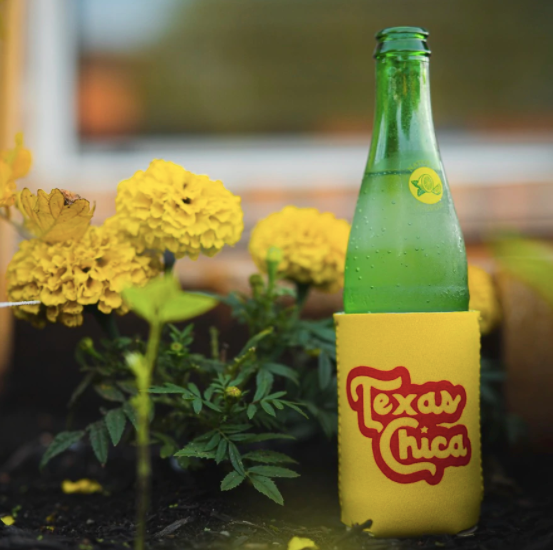 Texas Chica Yellow Stack Koozie
