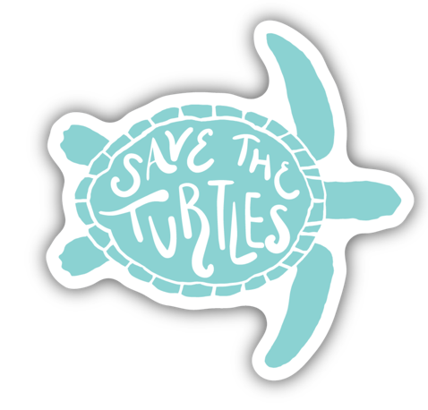 Save the Turtles Sticker