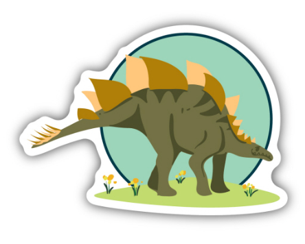 Stegosaurus Sticker