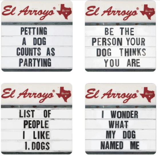 El Arroyo Coaster Set - Lucky Dog