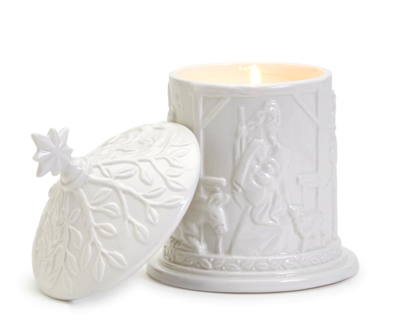 Nativity Jar Candle