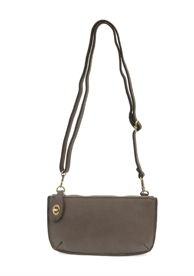 Mini Crossbody Wristlet Clutch - Espresso