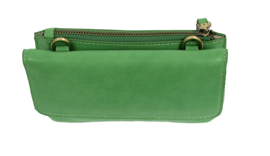 Green Evie Crossbody Organizer Bag