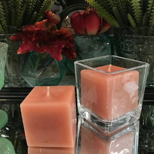 Square Candles - Marzipan