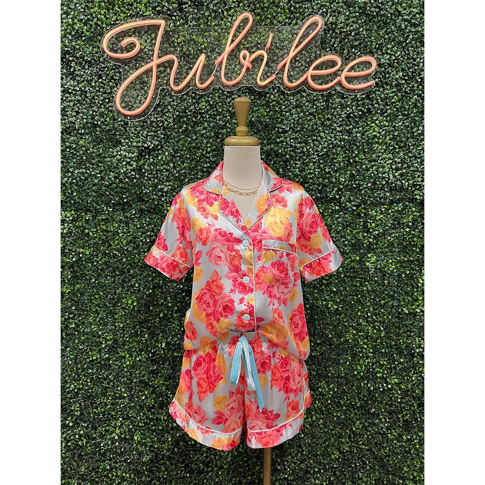 Rose Bunch Short Sleeve Pajamas