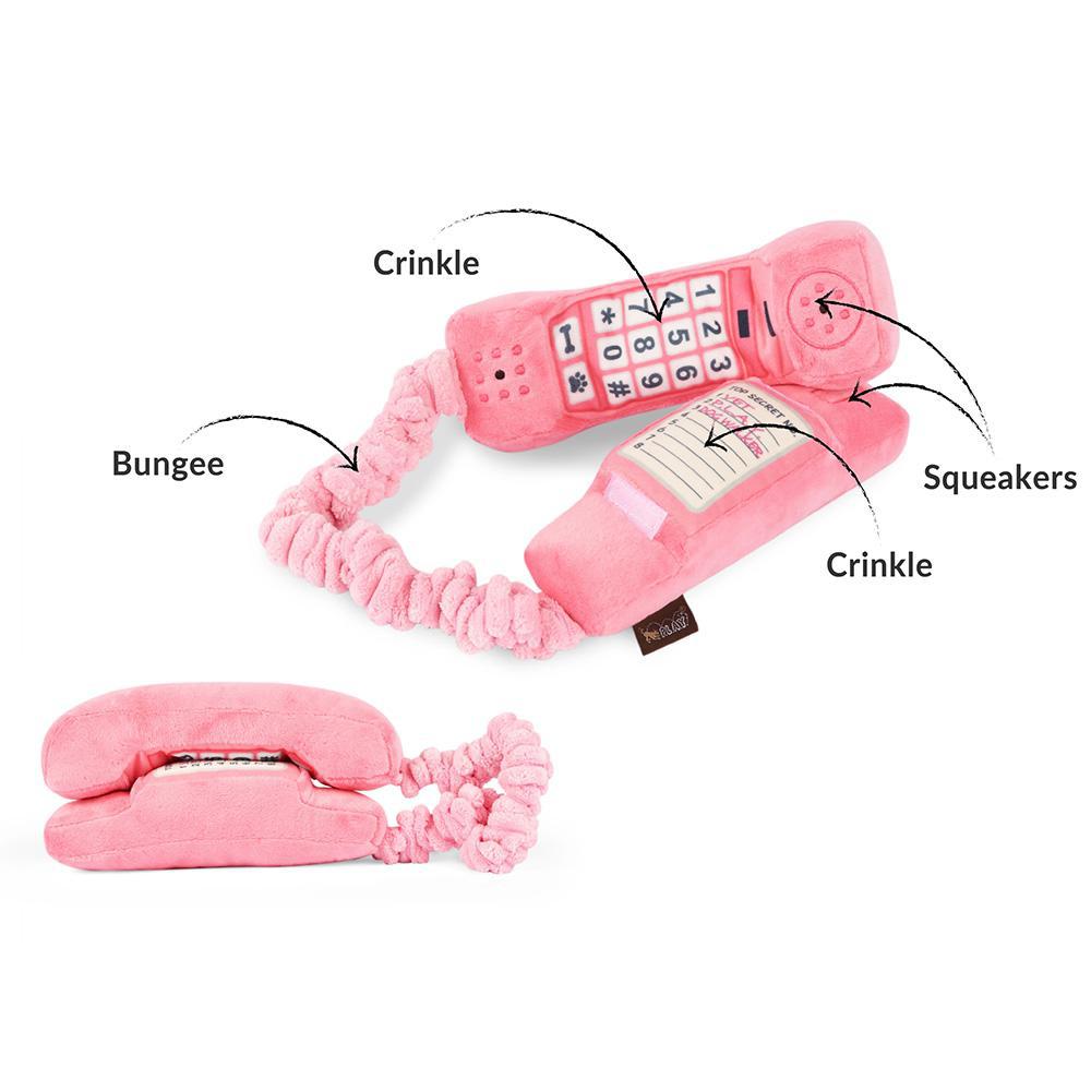 Pink Phone Dog Toy