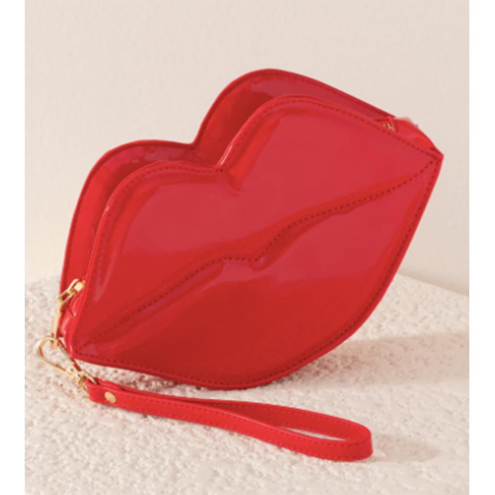 Red Kiss Wristlet