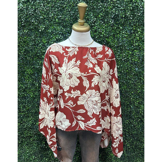 Ruby Vine Interlude Woven Top