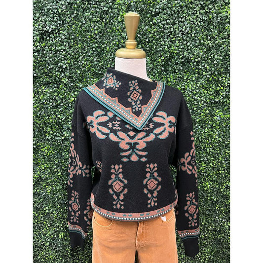 Brenna Black Sweater