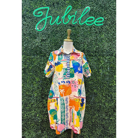 Amanda Tropical Radical Mini Dress