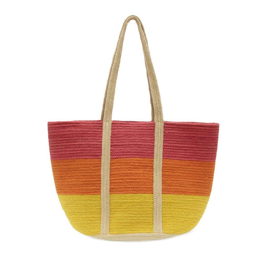 ColorBlock Maye Jute Tote