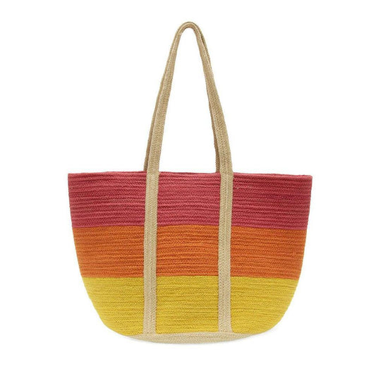 ColorBlock Maye Jute Tote