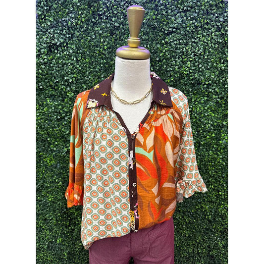 Clarissa Butterfly Sleeve Blouse
