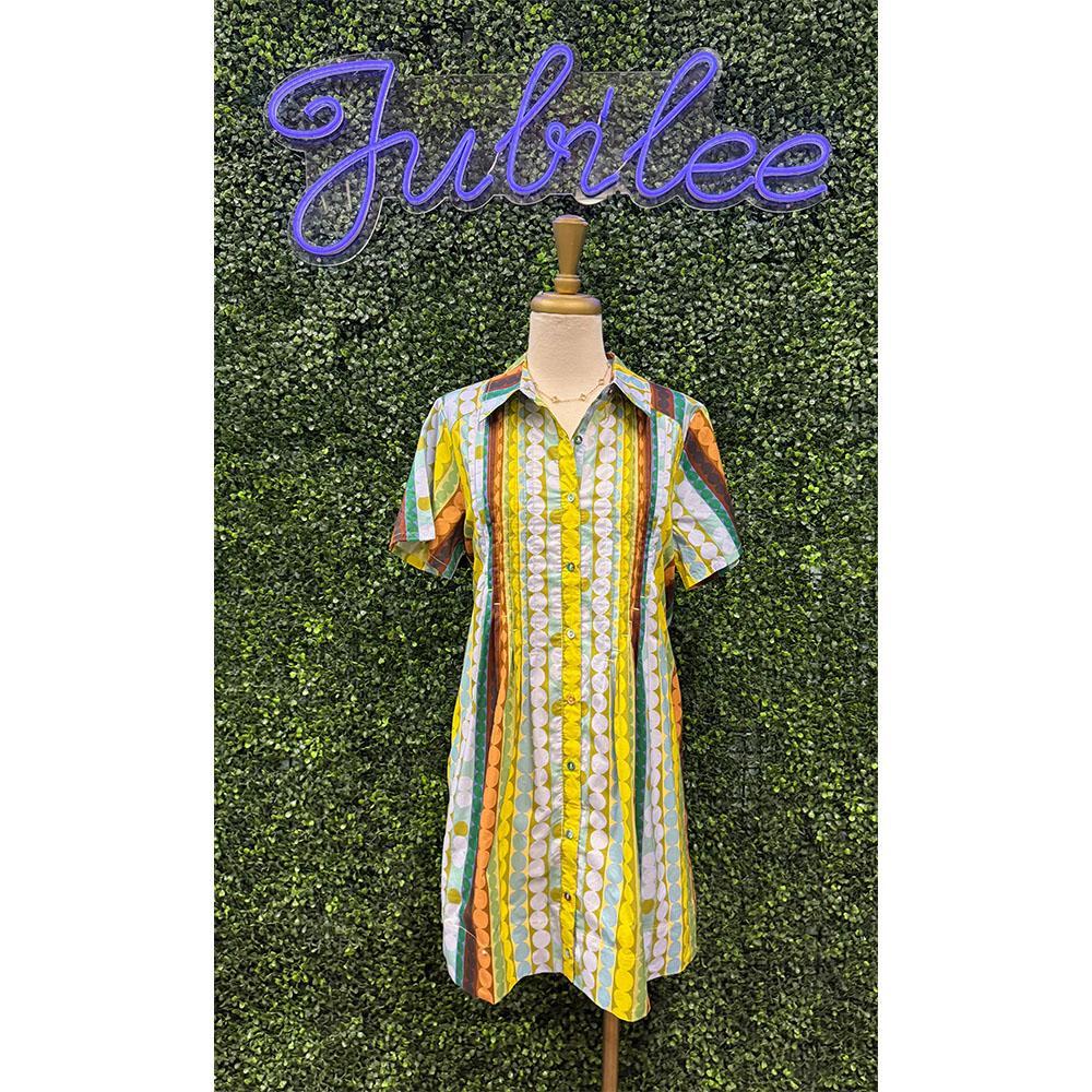 Yasmin Green Spots Dress