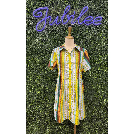 Yasmin Green Spots Dress