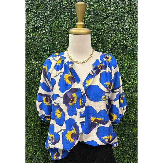 Blueberry Blossom Top