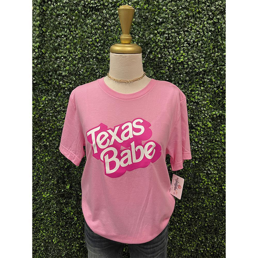 Texas Babe Bubblegum Pink Tee