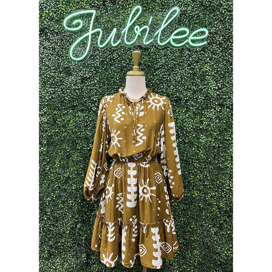 Kiji Gold Foil Dress