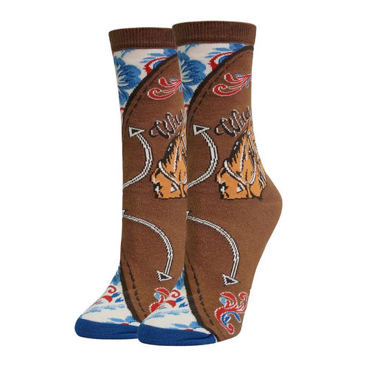 Urban Cowboy | Women's Western Premium Crew Dress Socks