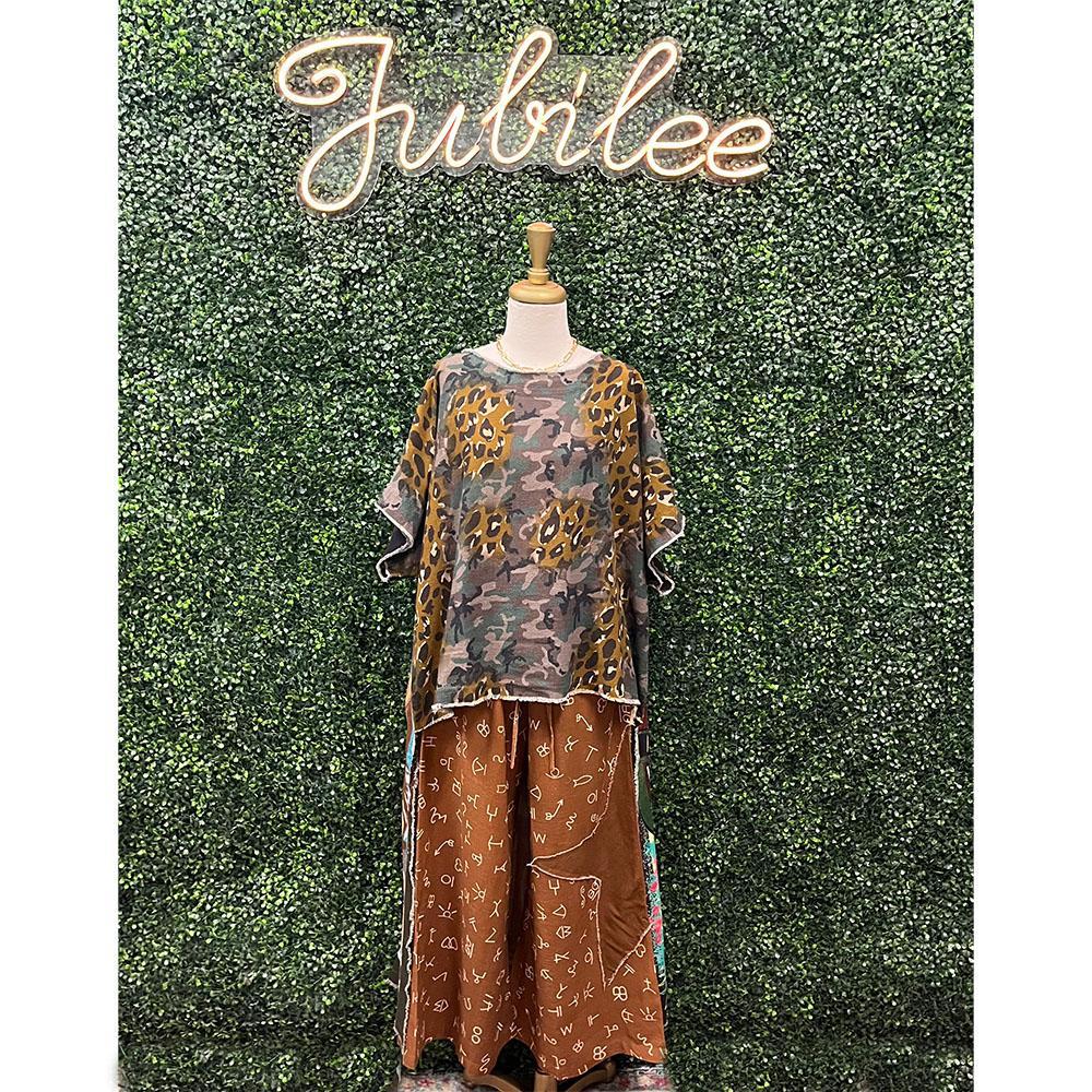 Cheyenne Cheetah Camo Hi-Lo Top