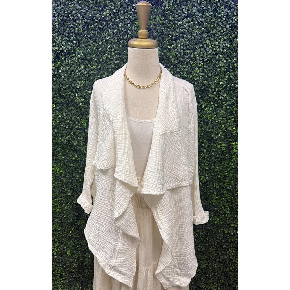 Casey White Gauze Jacket