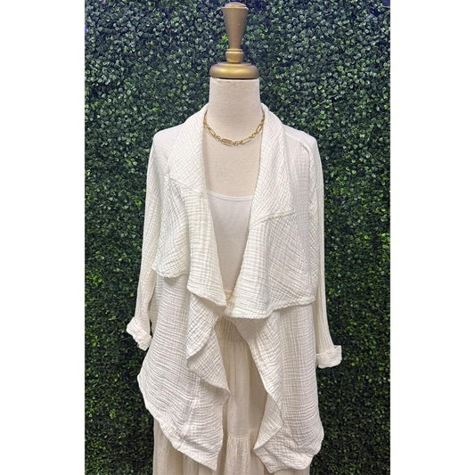 Casey White Gauze Jacket