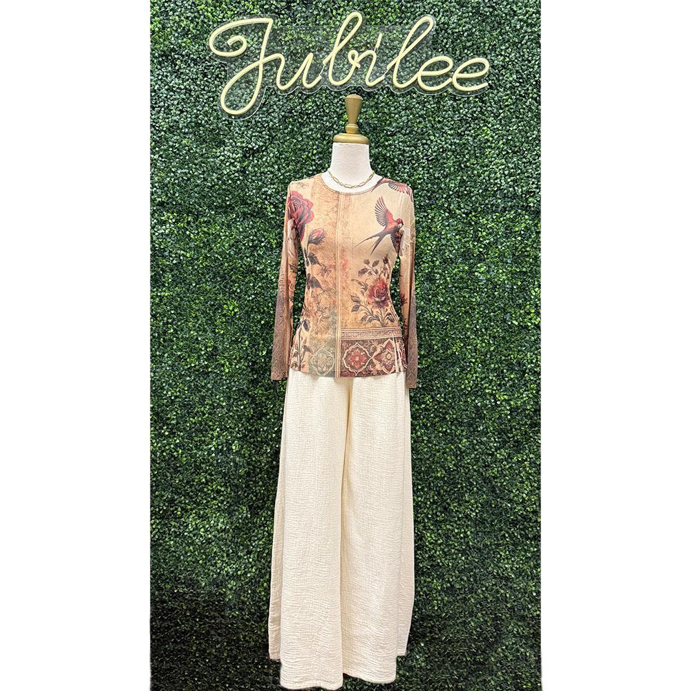 Rhonda Almond Palazzo Pants