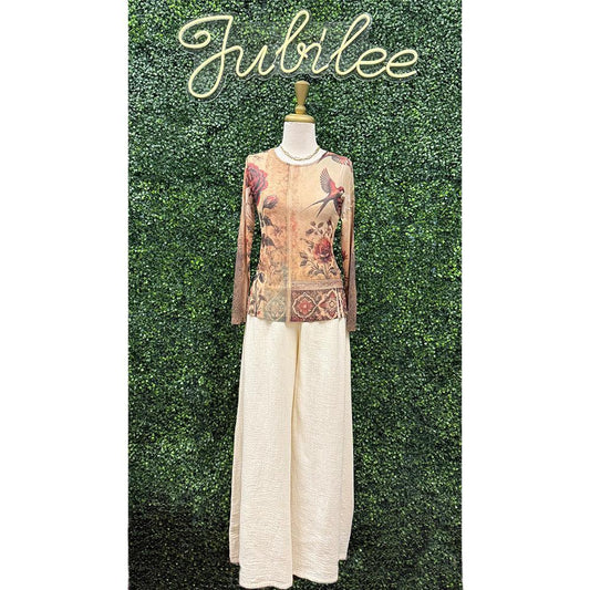 Rhonda Almond Palazzo Pants