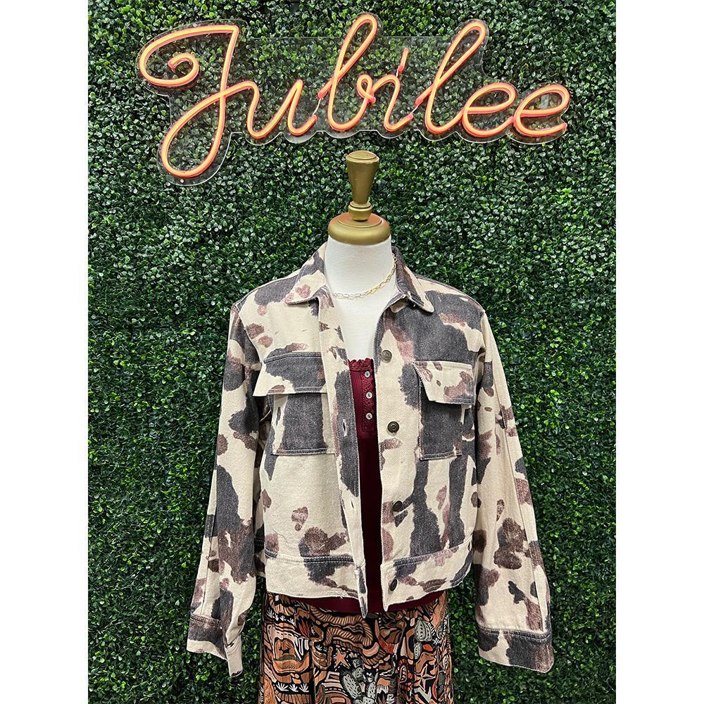 Louella Cow Print Jacket