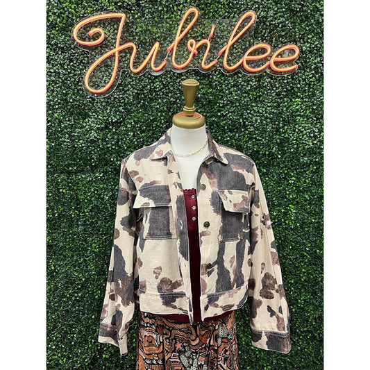 Louella Cow Print Jacket