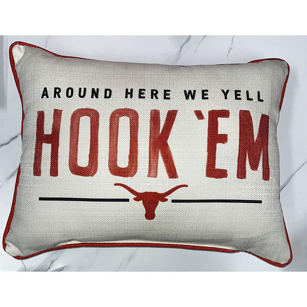 Texas Around Here Pillow - Burnt Orange