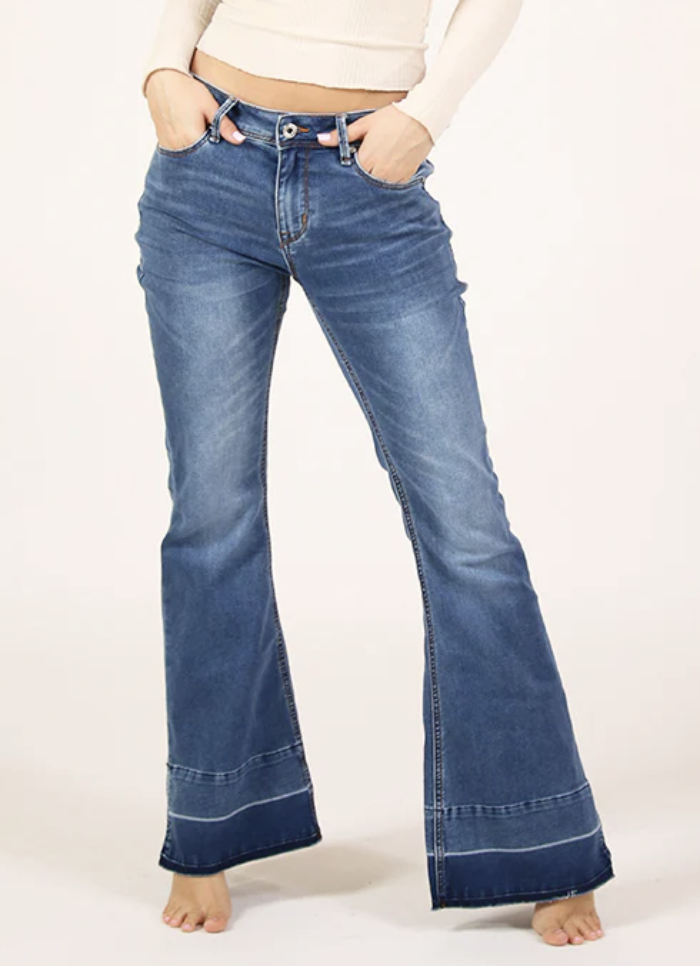 Kaia Medium Wash Flare Jeans