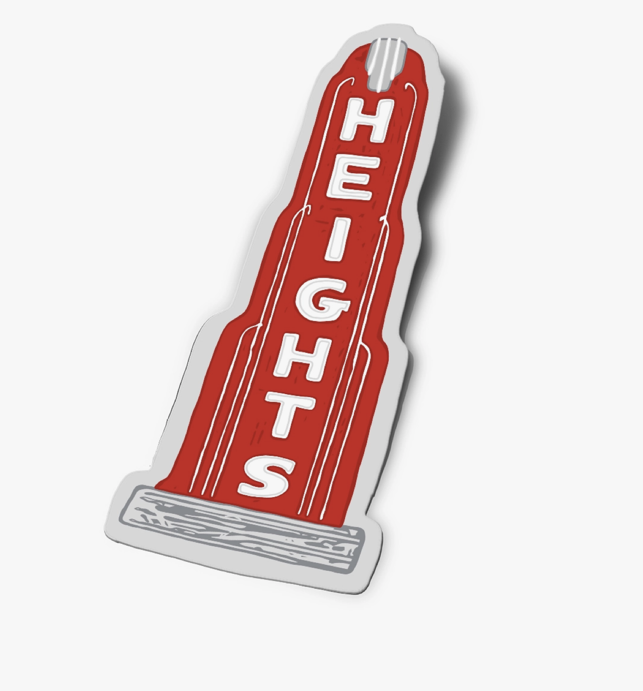 Heights Marquee Light Sticker