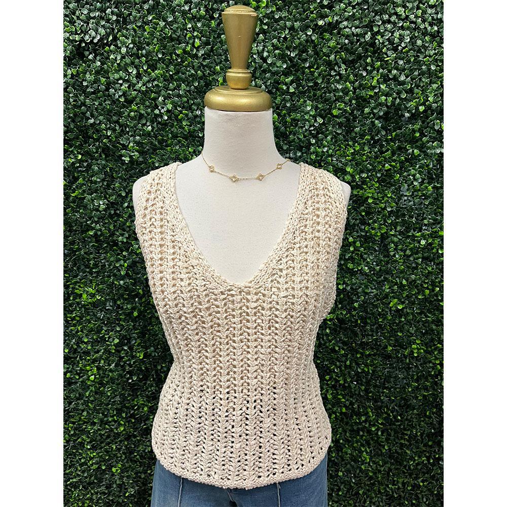 Mona Cream Sweater Vest
