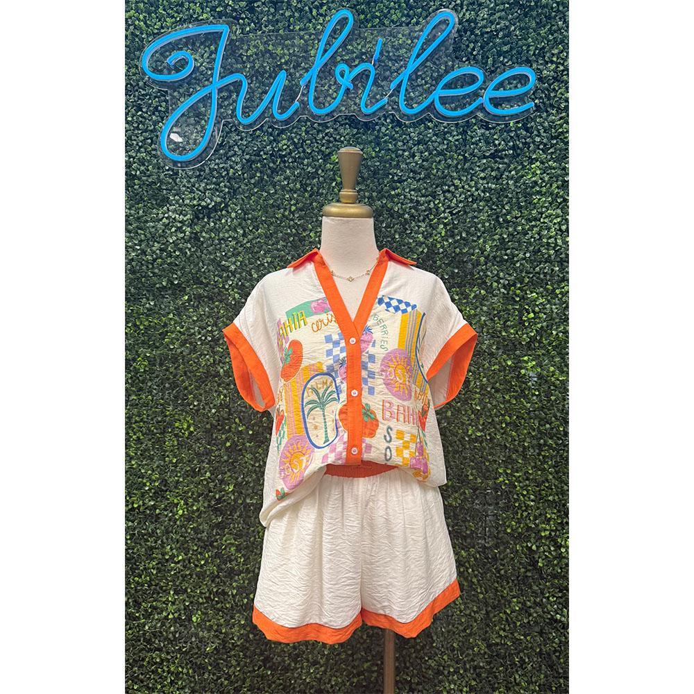 Bahia Ivory Vacation Short Set