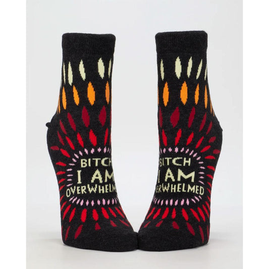 Bitch I AM Overwhelmed W-Ankle Socks