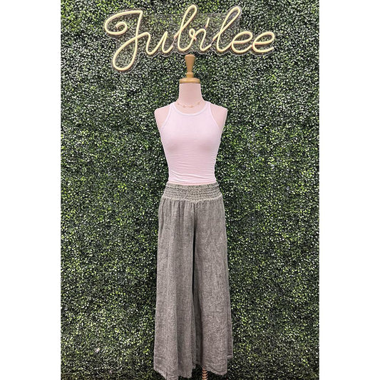 Olive Wide Palazzo Pants