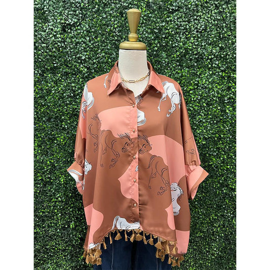Gwen Horse High Low Top