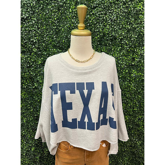 Navy Texas Sweatshirt Tee