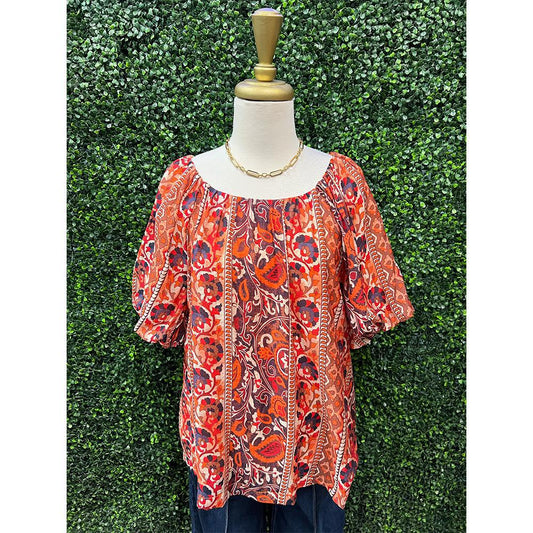 Scottie Rust Blouse