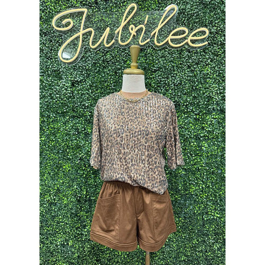 Choco Suede Shorts
