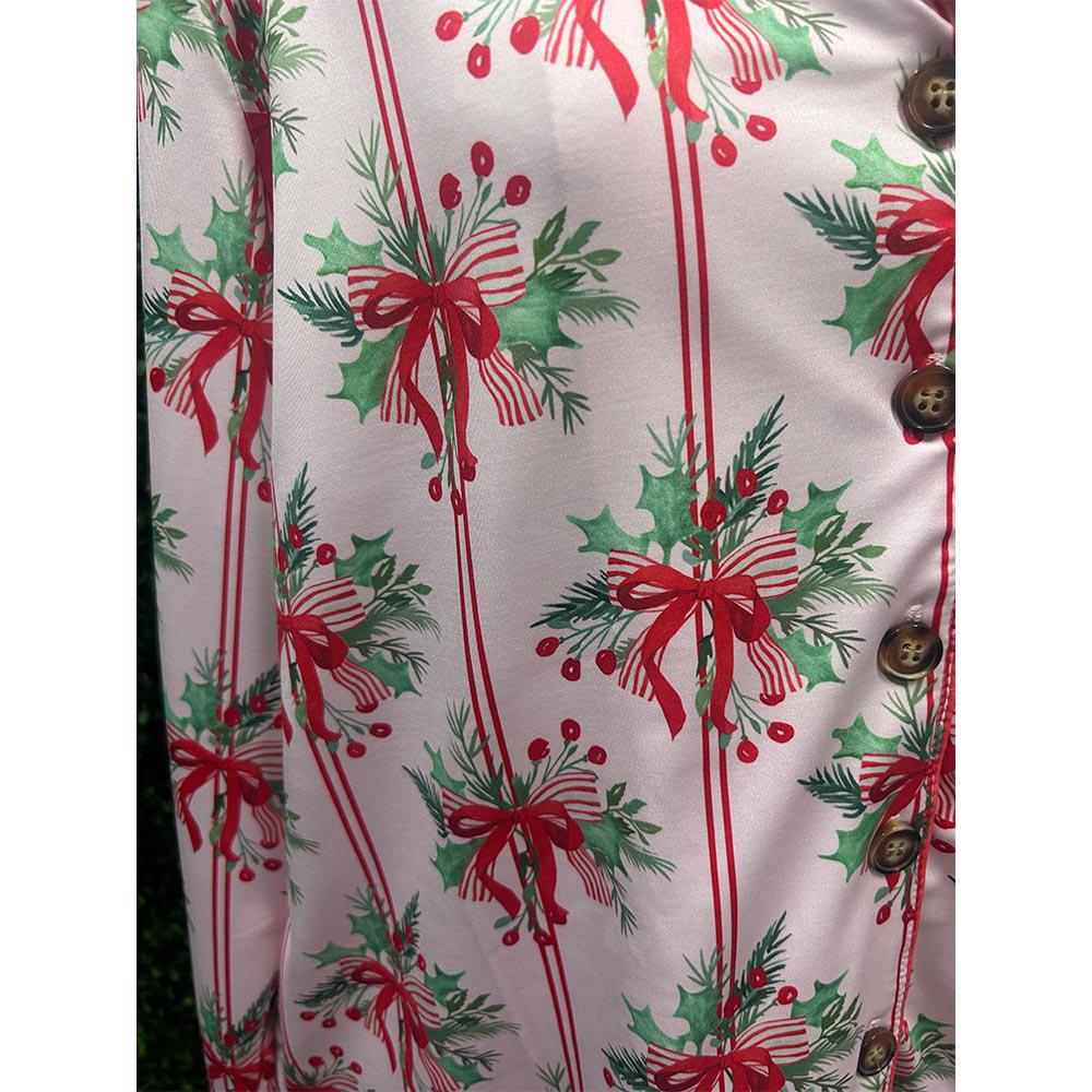 Christmas Bow Holiday Lounge Set