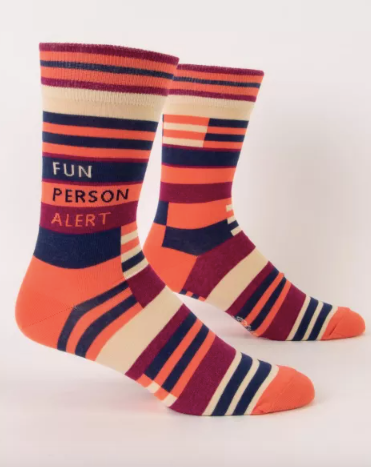 Fun Person Alert Men's-Ankle Socks