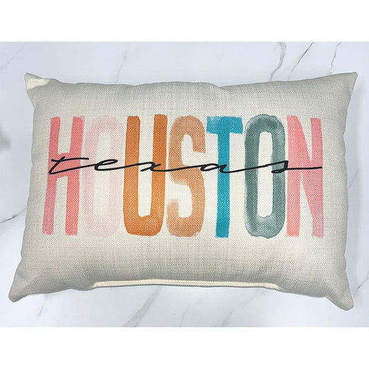Spring Tones Houston Texas Pillow