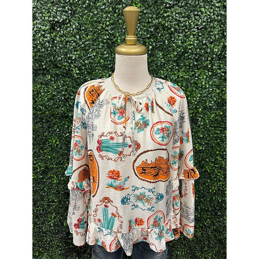 Ilonha Western Peasant Blouse