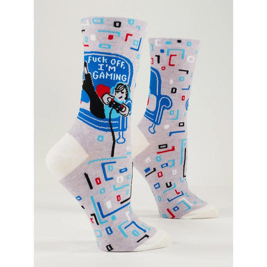 Fuck Off, I'm Gaming W-Crew Socks
